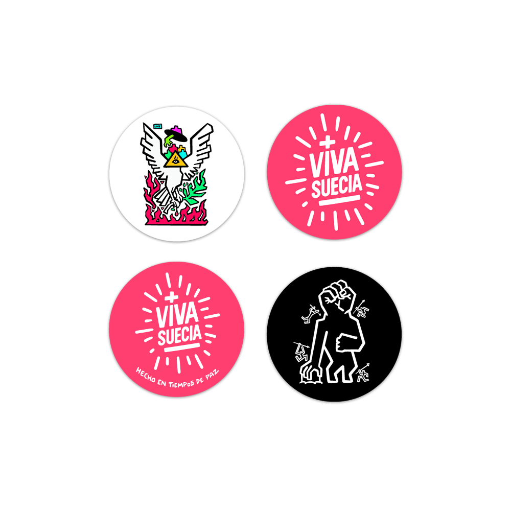 Set de Stickers Viva Suecia